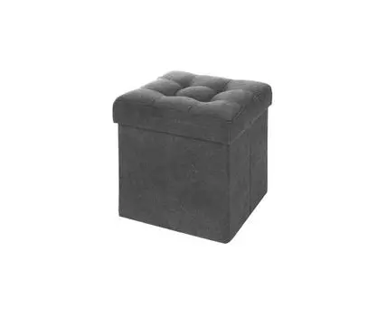 Пуфик Складной Графит Велюр (темно-серый, 37)