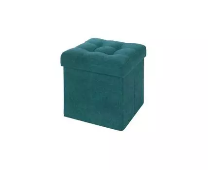Пуфик Складной Нефритовый Велюр (Синий, 37)