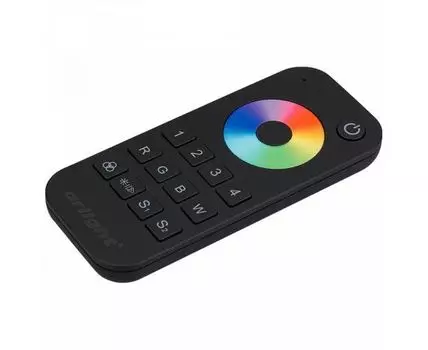 Пульт-регулятор цвета RGBW с сенсорным кольцом Arlight SMART-R SMART-R26-RGBW Black (4 зоны, 2.4G)