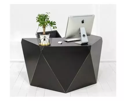 Рабочий стол Гексагон Брильянт в черном цвете (132)