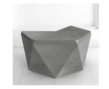 Рабочий стол Гексагон Брильянт в сером цвете (132)