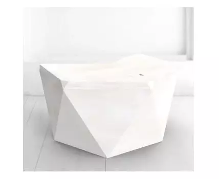 Рабочий стол Гексагон в белом цвете (132)