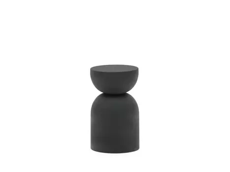 Rachel Приставной столик из металла с черной отделкой D30,5 см