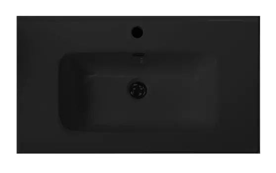 Раковина BelBagno керамическая BB600ETL-MB, чёрная матовая, 610x460x170