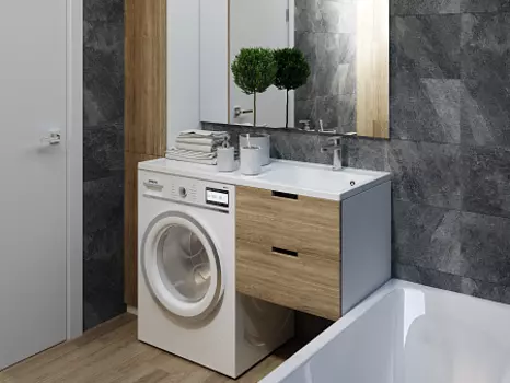 Раковина над стиральной машиной Paola Magenta 1100 R (правая чаша)