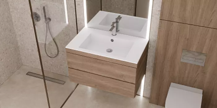 Раковина над стиральной машиной Paola Nero 800 ST White