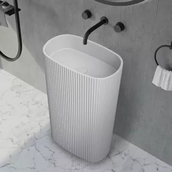 Раковина отдельностоящая ABBER Stein AS2502-H белая матовая