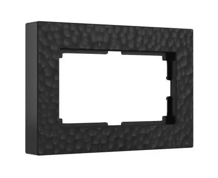 Рамка для двойной розетки (черный) Hammer