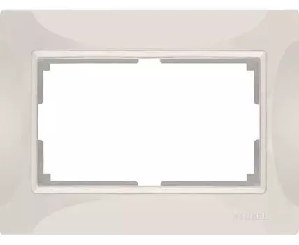 Рамка для двойной розетки Snabb WL03-Frame-01-DBL-ivory