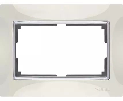 Рамка для двойной розетки Snabb WL03-Frame-01-DBL-ivory