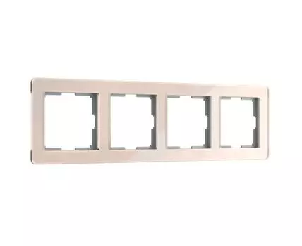 Рамка из акрила на 4 поста Acrylic айвори Werkel Acrylic