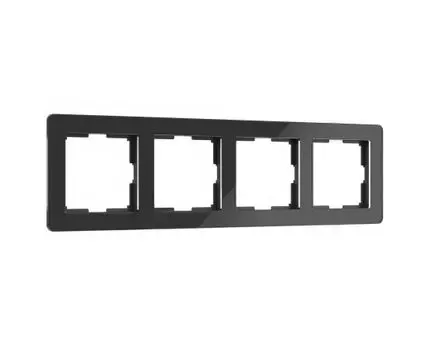 Рамка из акрила на 4 поста Acrylic черный Werkel Acrylic