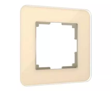 Рамка из стекла на 1 пост Elite айвори Werkel
