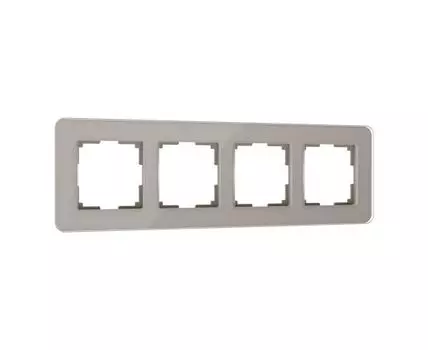 Рамка из стекла на 4 поста Elite дымчатый Werkel