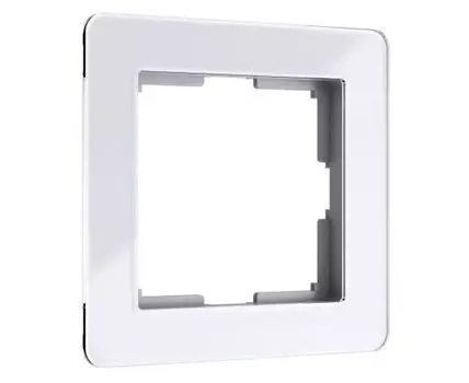 Рамка на 1 пост Acrylic белый Werkel