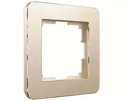 Рамка на 1 пост Platinum шампань Werkel