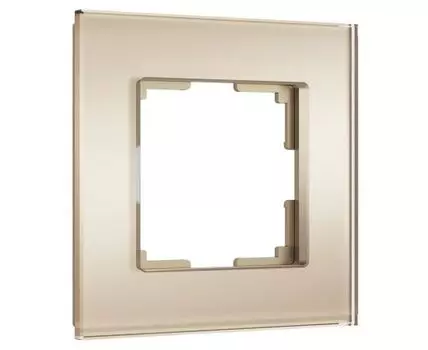 Рамка на 1 пост Senso (шампань, стекло soft-touch) Werkel