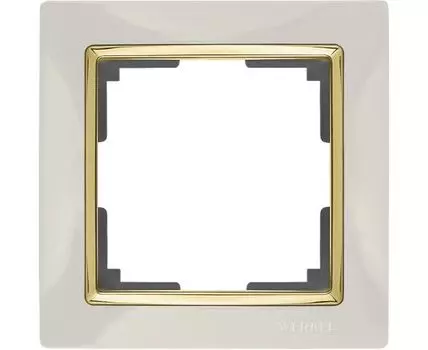 Рамка на 1 пост Snabb WL03-Frame-01-ivory-GD