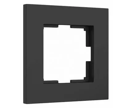 Рамка на 1 пост Werkel Slab черный матовый W0012908