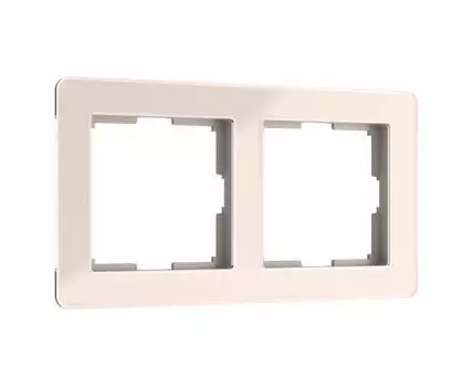 Рамка на 2 поста Acrylic айвори Werkel