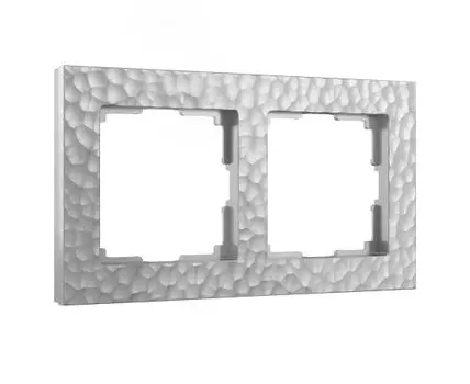 Рамка на 2 поста (серебряный) Hummer