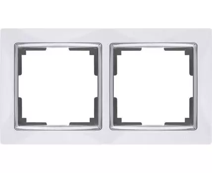 Рамка на 2 поста Snabb WL03-Frame-02-white