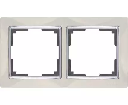 Рамка на 2 поста Snabb WL03-Frame-02-ivory