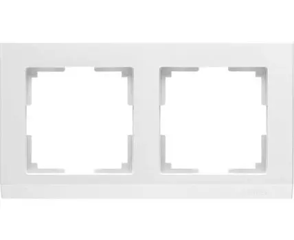 Рамка на 2 поста Stark WL04-Frame-02-white