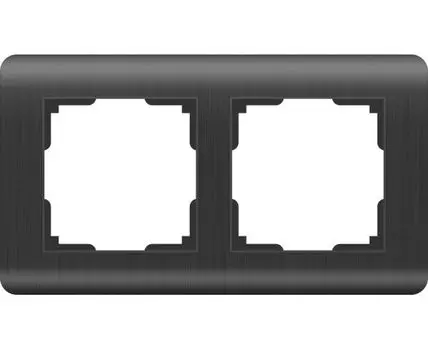 Рамка на 2 поста Stream Graphite WL12-Frame-02