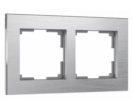 Рамка на 2 поста Werkel Aluminium (алюминий) W0021706