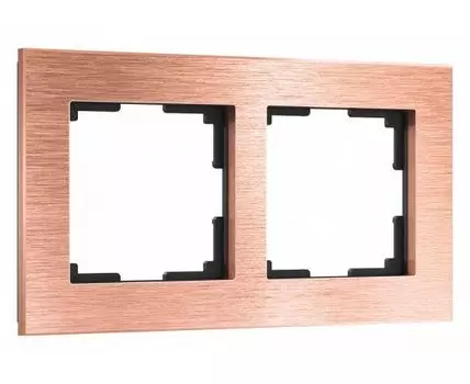 Рамка на 2 поста Werkel Aluminium бронза алюминий W0021712
