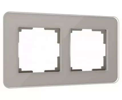 Рамка на 2 поста Werkel Elite (дымчатый, стекло) W0022417