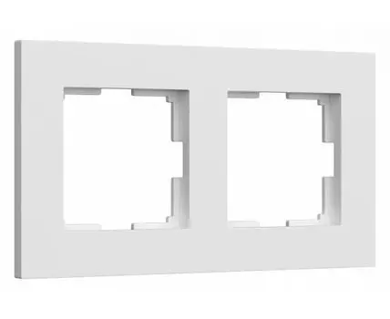 Рамка на 2 поста Werkel Slab белый матовый W0022961