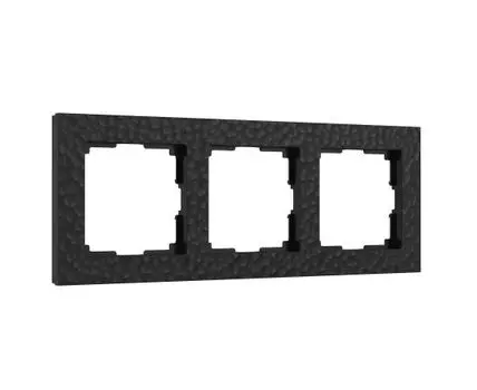 Рамка на 3 поста (черный) Hummer