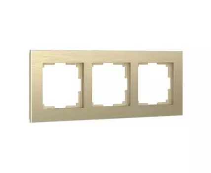 Рамка на 3 поста (шампань) Aluminium