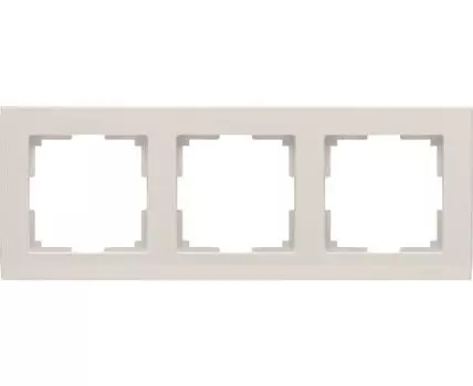 Рамка на 3 поста Stark WL04-Frame-03-ivory