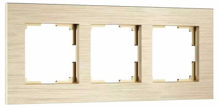 Рамка на 3 поста Werkel AluMax шампань a066335
