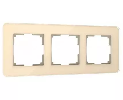 Рамка на 3 поста Werkel Elite (айвори, стекло) W0032443
