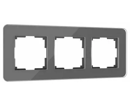 Рамка на 3 поста Werkel Elite (графит, стекло) W0032440