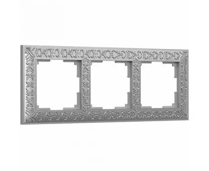 Рамка на 3 поста Werkel WL07-Frame-03 (матовый хром)