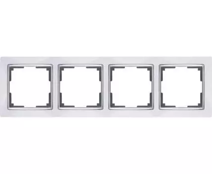 Рамка на 4 поста Snabb WL03-Frame-04-white