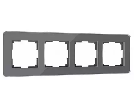 Рамка на 4 поста Werkel Elite (графит, стекло) W0042440