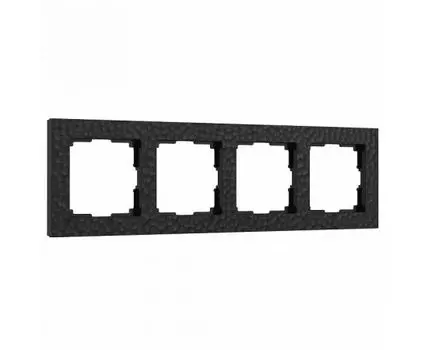 Рамка на 4 поста Werkel Hammer W0042408 (черный)