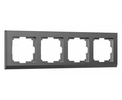 Рамка на 4 поста Werkel Stark графит матовый W0041864
