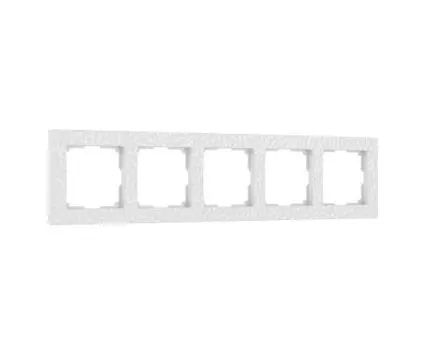Рамка на 5 постов (белый) Hummer