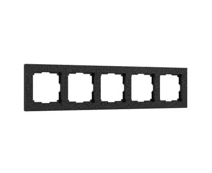 Рамка на 5 постов (черный) Hummer