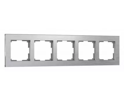 Рамка на 5 постов Werkel Aluminium (алюминий) W0051706