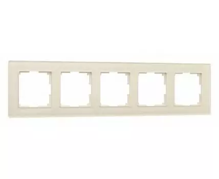 Рамка на 5 постов Werkel Favorit молочный W0051141