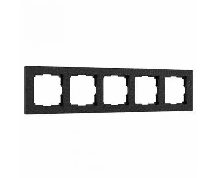 Рамка на 5 постов Werkel Hammer W0052408 (черный)