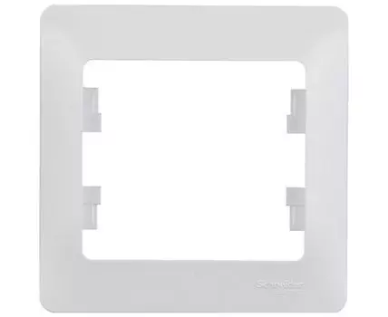 Рамка Schneider Electric Glossa GSL000101 oдноместная универсальная белая